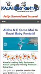 Mobile Screenshot of kauaibabyrentals.com